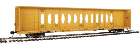 Walthers Mainline HO TTZX #86281 72' Centerbeam Flatcar with Standard Beam