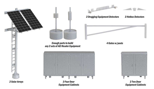 Walthers SceneMaster HO Modern Trackside Detail Set - Kit