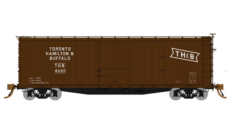 Chargez l&#39;image dans la visionneuse de la galerie, Rapido Trains HO 40&#39; USRA boxcar : TH&amp;B Red scheme #4627
