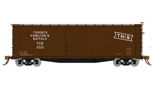 Rapido Trains HO 40' USRA boxcar : TH&B Red scheme #4627