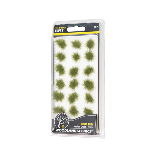 Woodland Scenics Peel 'n' Place Tufts - Medium Green Grass