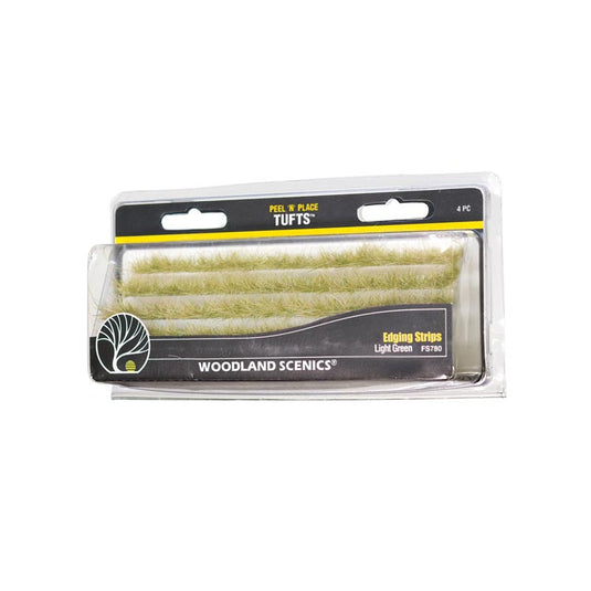 Woodland Scenics Peel 'n' Place Tufts - Light Green Edging Strips