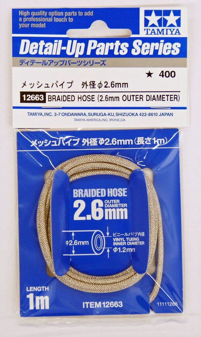 Tamiya 1/24 Braided Hose 2.6mm