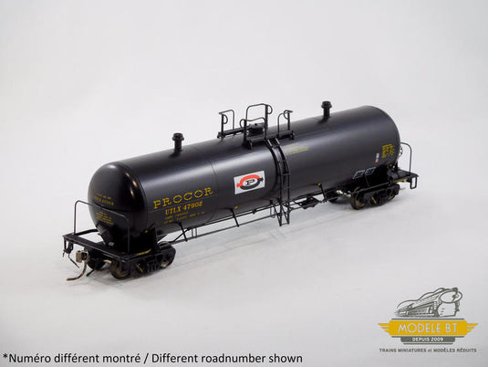 Rapido Trains HO Procor 20K gal. Tank Car: As Delivered Split P Logo - UTLX #47902