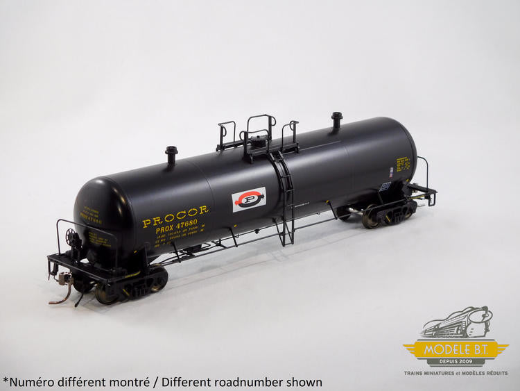 Chargez l&#39;image dans la visionneuse de la galerie, Rapido Trains HO Procor 20K gal. Tank Car: As Delivered Split P Logo - PROX #47735
