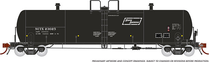 Chargez l&#39;image dans la visionneuse de la galerie, Rapido Trains HO Procor 20K gal. Tank Car: North American - NCTX #23031
