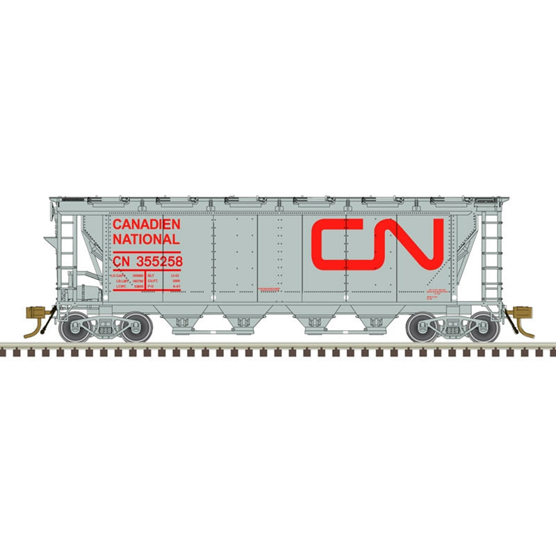 Chargez l&#39;image dans la visionneuse de la galerie, Atlas Master Line CN #355151 Slab-Side Covered Hopper (Noodle 12 Hatch)
