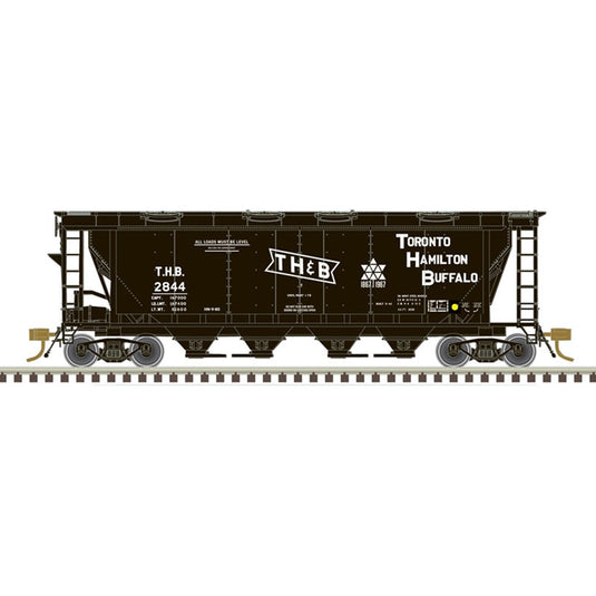 Atlas Master Line TH&B #2844 Slab-Side Covered Hopper (8 Hatch)