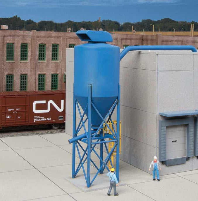 Walthers Cornerstone HO Particulate Dust Cyclone - Modern Industrial Park -- Kit - 1-5/8 x 1-5/8 x 5-3/16