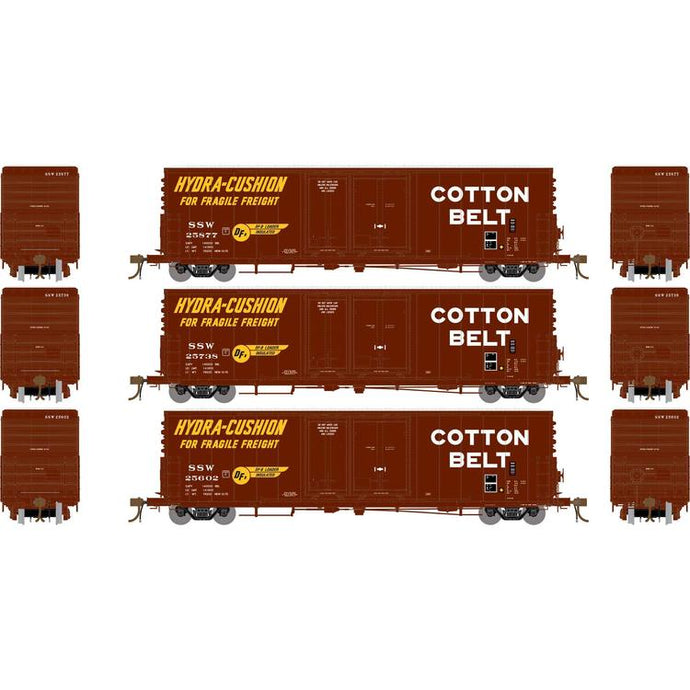 Athearn HO Genesis 50' PC&F Riveted Boxcar w 8'+6' Landis SSW Set of 3 #1