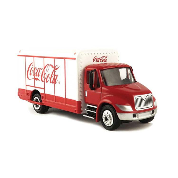 Atlas Beverage Delivery Truck (Metal) - Assembled -- Coca-Cola (white, red)