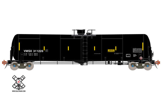 ScaleTrains Rivet Counter HO VMSX #311287 Trinity 31K Tank Car with Head Shields, Valero/Ethanol/VMSX (R6)