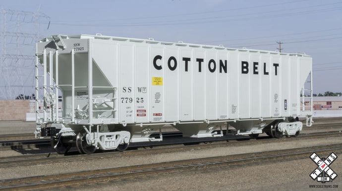 ScaleTrains Rivet Counter HO Cotton Belt/SSW #77927 Pullman-Standard PS-2CD 4785cf  Covered Hopper (R3)