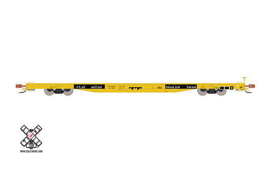 ScaleTrains Rivet Counter TTPX #80726 BSC F68DH Flat Car, Trailer Train/As Delivered/TTJX (R1)