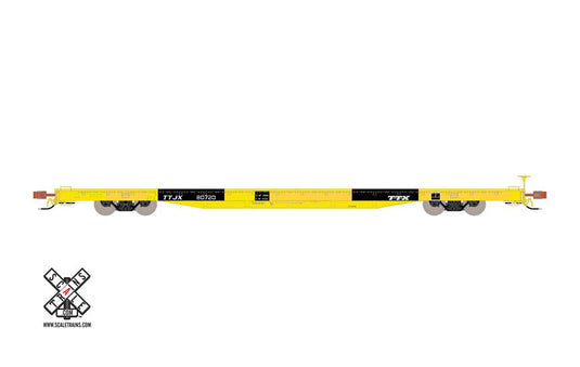 ScaleTrains Rivet Counter TTPX #80720 BSC F68DH Flat Car, Trailer Train/Speed Logo/TTJX (R1)