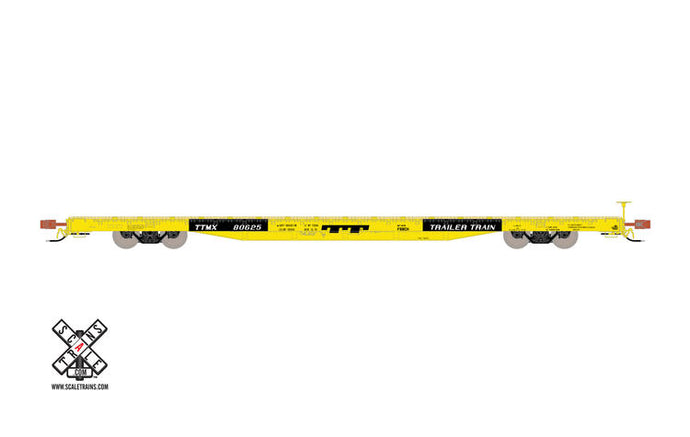 ScaleTrains Rivet Counter HO TTMX #80625 BSC F68CH Flat Car, Trailer Train/As Delivered (R1)