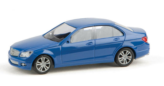 Busch HO Mercedes-Benz C-Klasse Sedan Economy - Assembled -- Blue