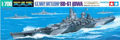 Tamiya 1/700 US Navy Battleship BB-61 USS Iowa