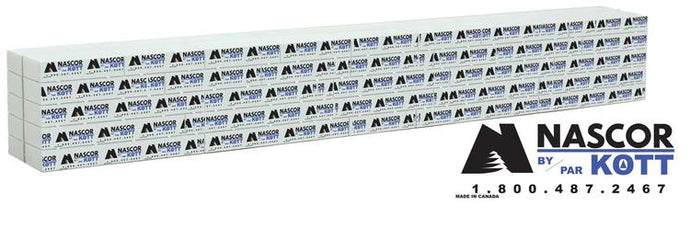 Walthers SceneMaster HO Wrapped Lumber Load for WalthersMainline 72' Centerbeam Flatcar -- Nascor (black, blue)