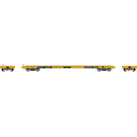 Athearn HO RTR 60' Flat Car, OTTX/Black Logo #90251