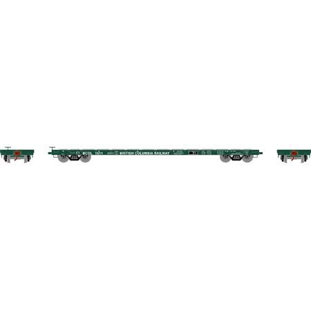 Athearn HO RTR 60' Flat Car, BCOL #1555