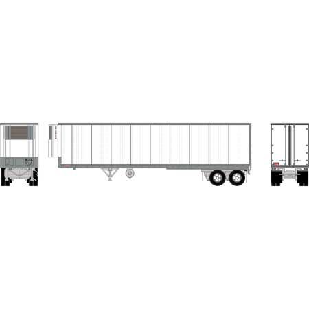 Athearn HO RTR 40' Fruehauf Z-Van Trailer / Smooth Side, Unlettered