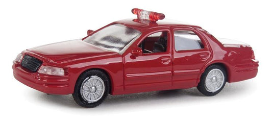 Walthers SceneMaster Ford(R) Crown Victoria Police Interceptor -- Fire Command decals (red, nonworking lights)