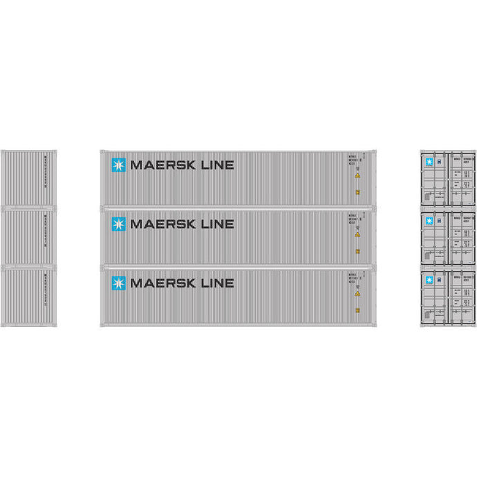 Athearn HO RTR 40' Low-Cube Container - Maersk (3)