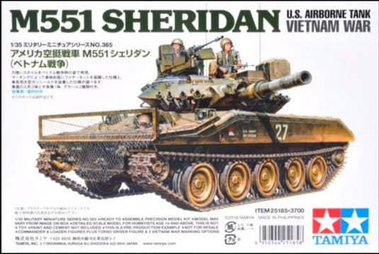 Tamiya 1/35 US Airborne Tank M551 Sheridan - Vietnam