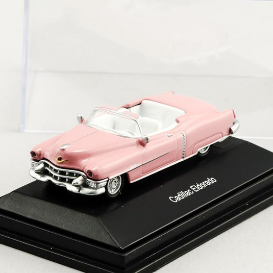 Schuco HO 1953 Cadillac Eldorado Convertible - Top Down Pink/White Interior