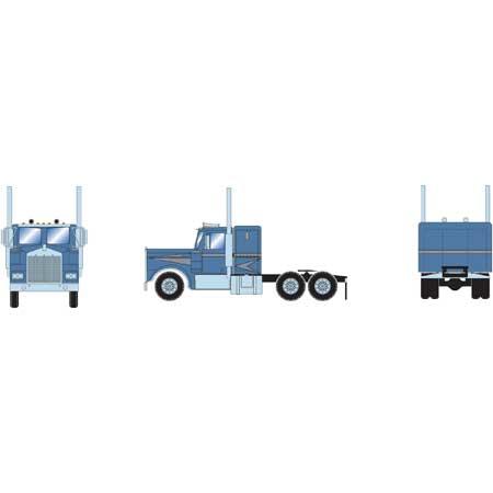 Athearn HO RTR Kenworth Tractor, Metallic Blue & Silver