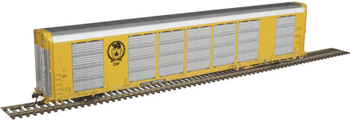 Atlas Master Line HO Gunderson Multi-Max Enclosed Auto Rack - CP #697886, Rack 9175 (yellow, black Beaver Logo)