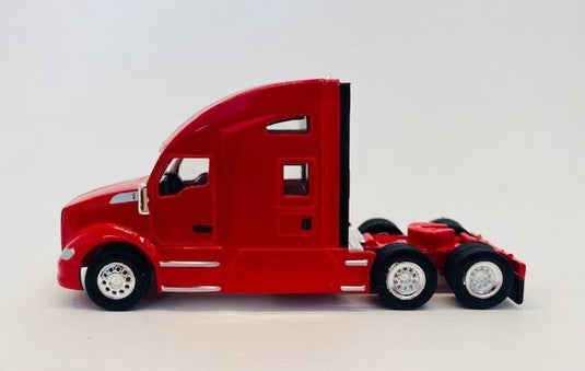 Herpa HO Kenworth T680 3-Axle Sleeper-Cab Tractor Only 2 Pack - Red