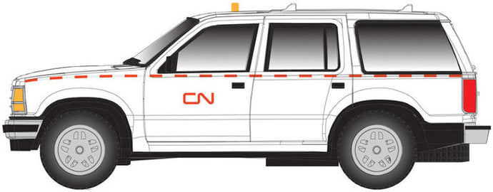 Atlas HO 1993 Ford Explorer - Canadian National (white, red)