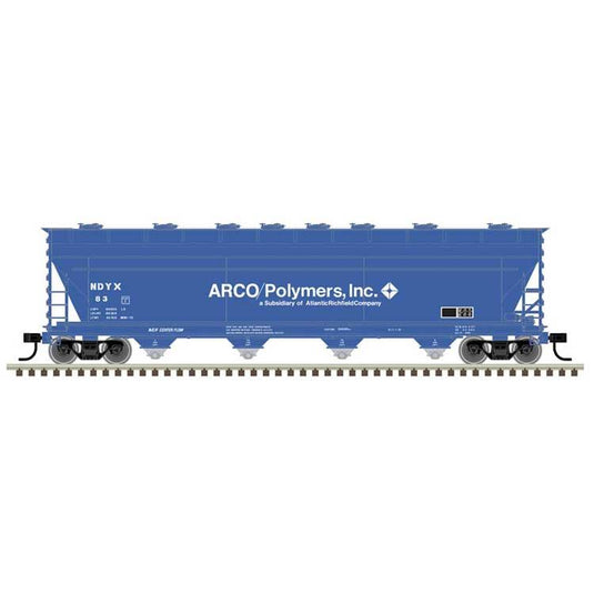 Atlas Master Plus Line ACF 5250 Covered Hopper -- Arco Polymers NDYX 83 (blue, white)