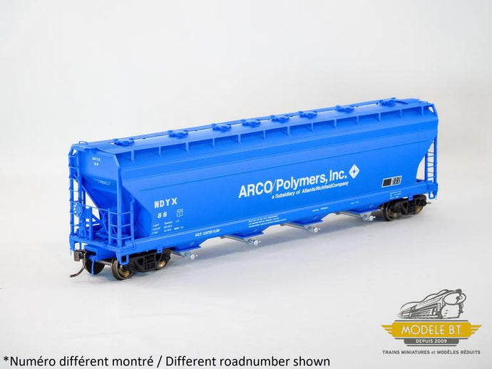 Atlas Master Plus Line ACF 5250 Covered Hopper -- Arco Polymers NDYX 86 (blue, white)