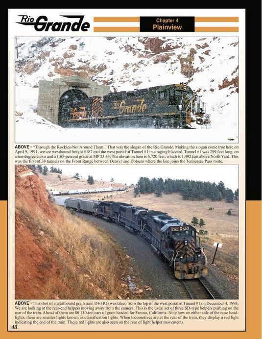 Morning Sun Book Rio Grande In Color - Volume 7 : Front Range, Hardcover, 128 Pages