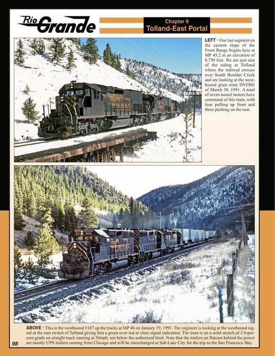 Morning Sun Book Rio Grande In Color - Volume 7 : Front Range, Hardcover, 128 Pages