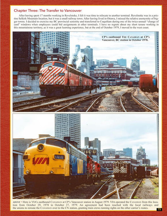 Morning Sun Books Canadian Pacific Trackside 1977-2012 with Conductor John Cowan -- Hardcover, 128 Pages