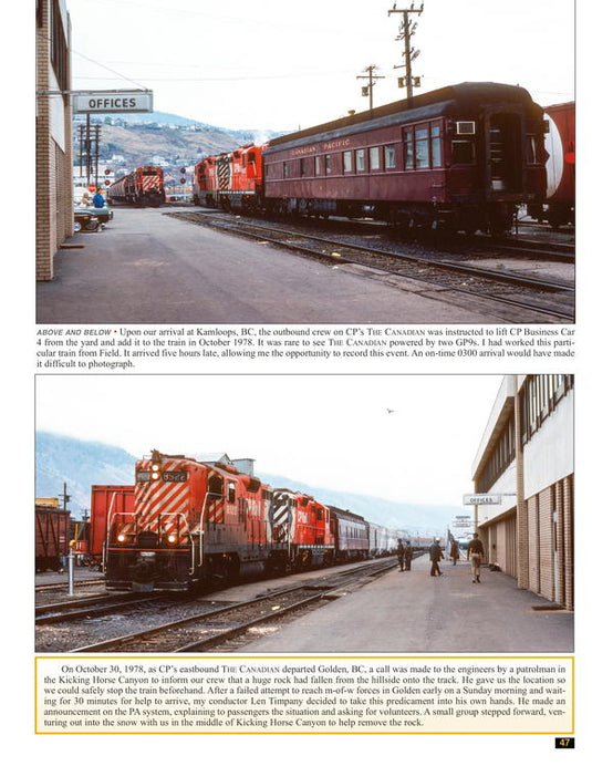 Morning Sun Books Canadian Pacific Trackside 1977-2012 with Conductor John Cowan -- Hardcover, 128 Pages