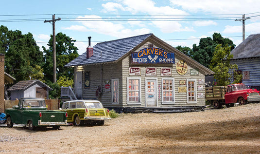 Woodland Scenics - Built-&-Ready - Carver's Butcher Shoppe - HO Scale