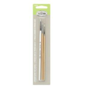 Testor Premium Paint Brush Set - 1 Each Round: No. 0, No. 2, No. 3