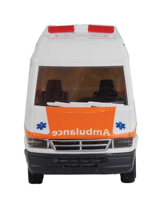 Walthers SceneMaster Service Van - Ambulance (white, orange, blue)