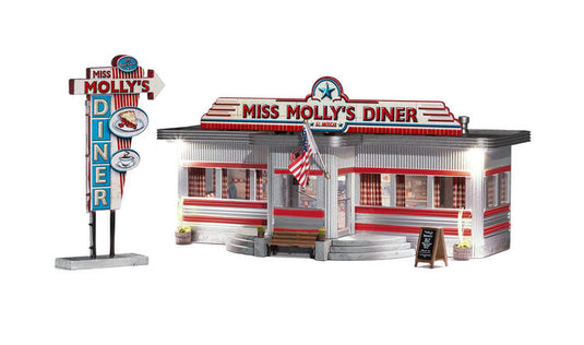 Woodland Scenics Miss Molly's Diner - Built-&-Ready Landmark Structures(R) -- Assembled