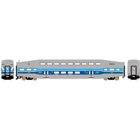 Athearn Ready To Roll HO Bombardier Bi-Level Commuter coach/cab car AMT #2002