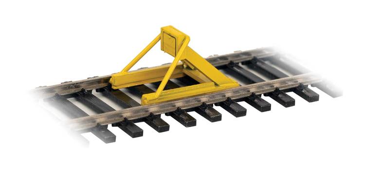 Chargez l&#39;image dans la visionneuse de la galerie, Walthers HO Code 83 Assembled Track Bumper 4-Pack - Yellow
