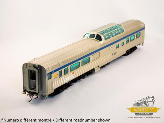 Rapido Trains HO Budd Mid-Train Dome: VIA Rail Canada - Mid-2010s rebuild #8500