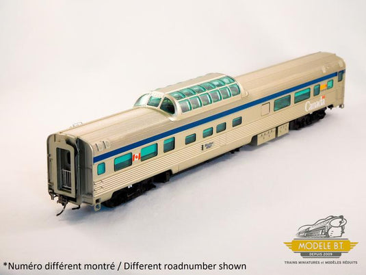 Rapido Trains HO Budd Mid-Train Dome: VIA Rail Canada - Mid-2010s rebuild #8500