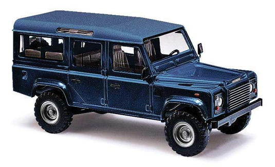 Busch HO 1983 Land Rover Defender SUV - Assembled - Metallic Blue