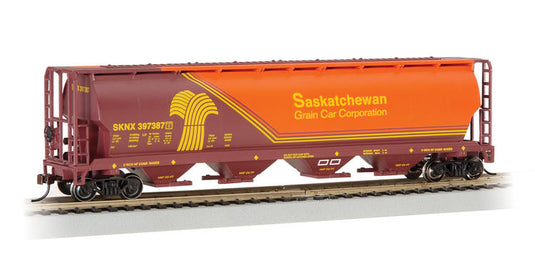 Bachmann HO Saskatchewan Grain Car Corp. 4-Bay Cylindrical Grain Hopper